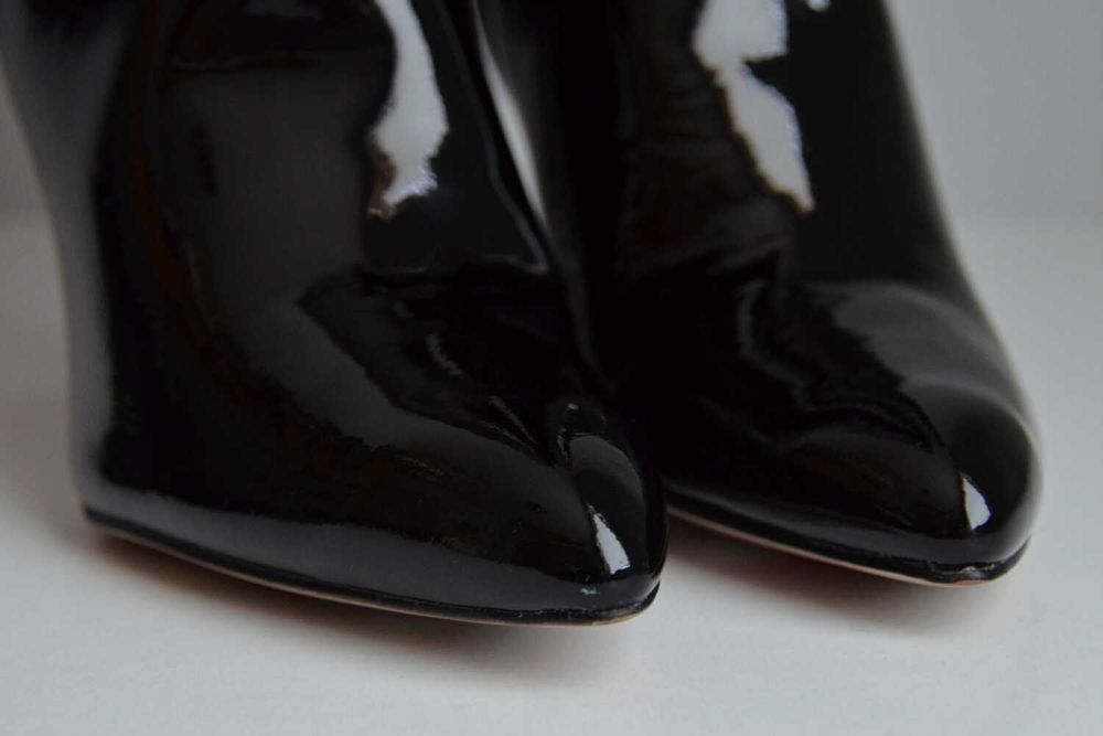 WYJĄTKOWE lakierowane kozaki SZPILKI Sam Edelman Olencia SEXY 39