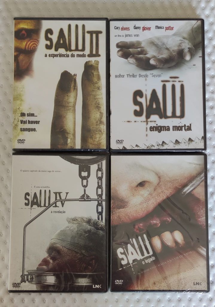 4 filmes da saga SAW