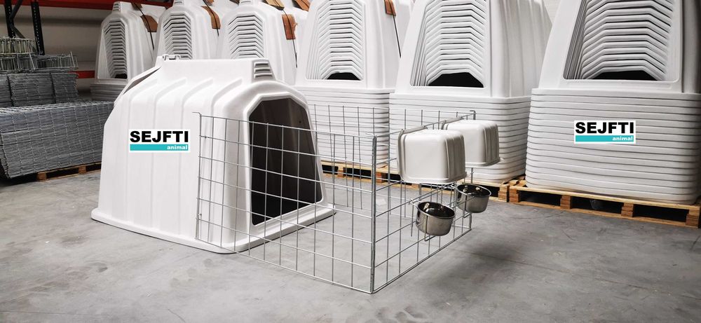 Nowa DUŻA Budka IGLO Domek DLA CIELĄT z wygrodzeniem od PRODUCENTA