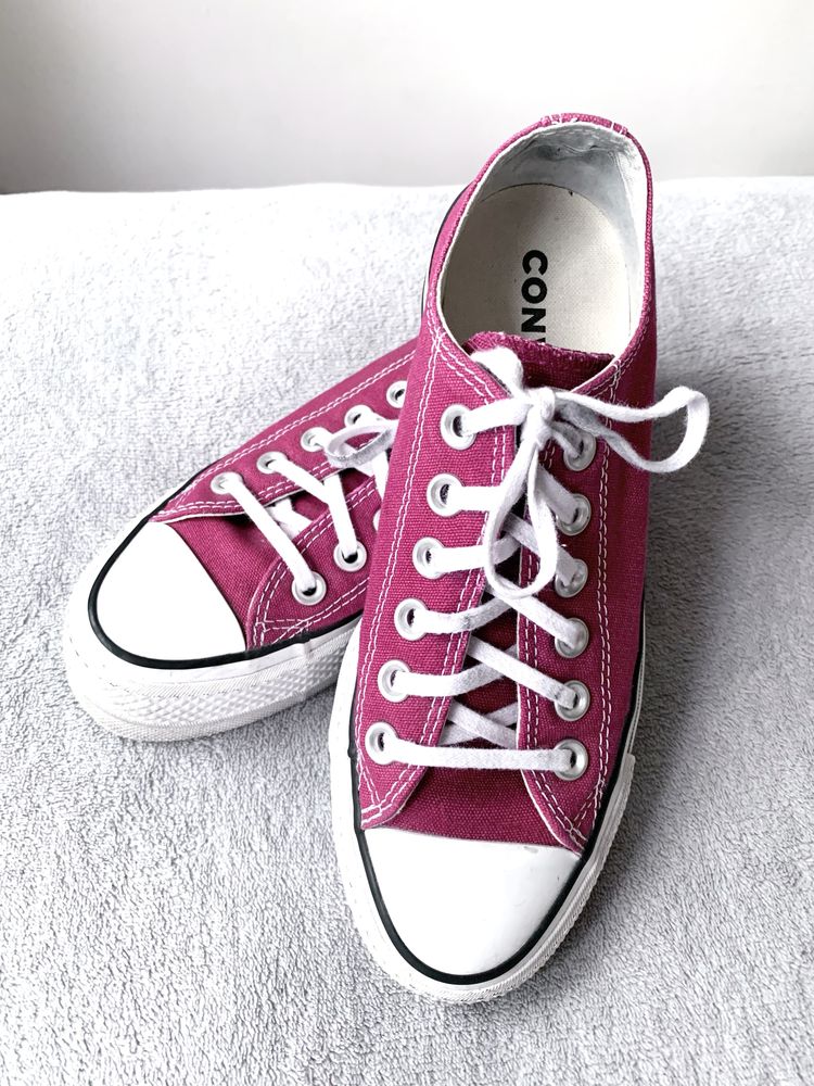 Trampki bordowe wysokie Converse
