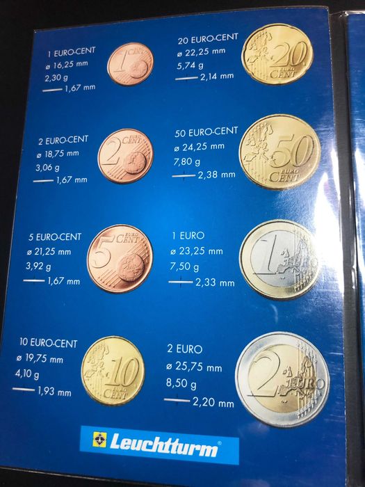 Set Anual Euros Aústria 2002 UNC com Livro