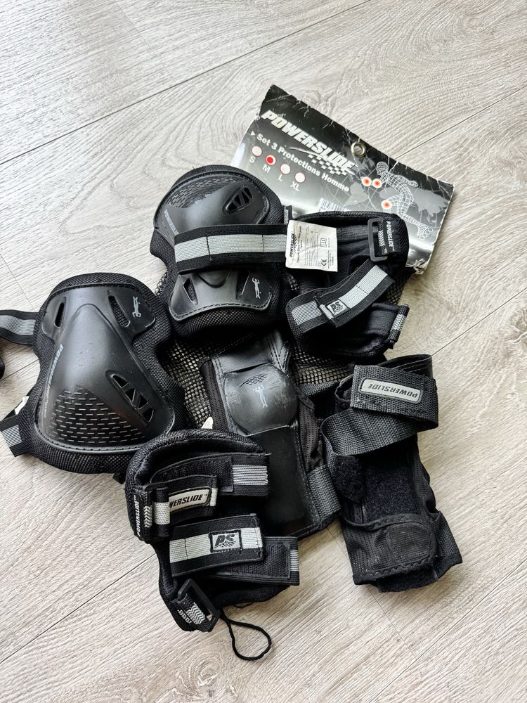 Ochraniacze Powerslide Basic na rolki – komplet (3 części), rozmiar M