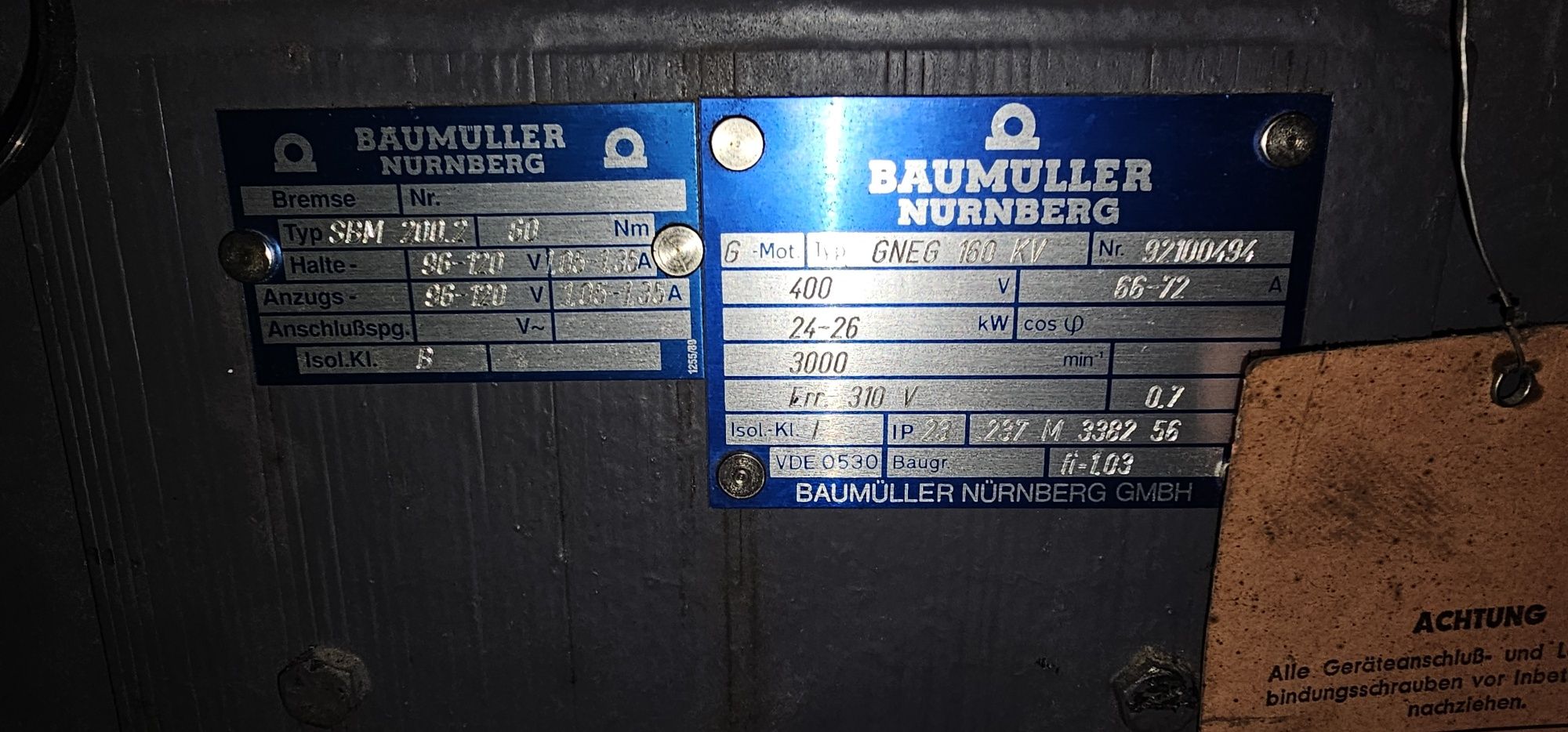 Продам двигатель постоянного тока BAUMULLER GNEG 160 K
