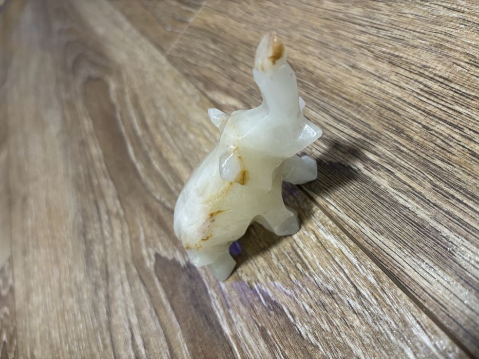 Zestaw ręcznie robionych figurek żółw, niedźwiedź, słoń, aniołek