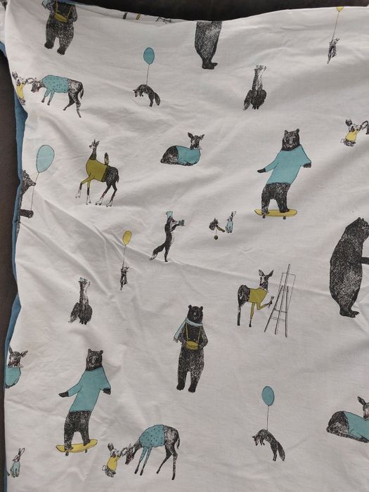 Pościel dziecięca Smukee 160x200, 70x80 niedźwiedź, lis