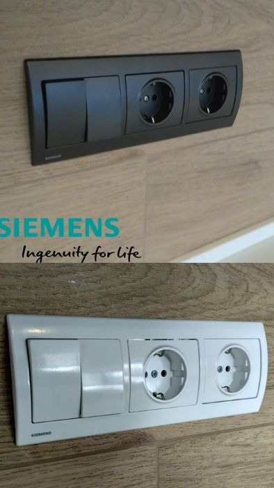 Розетки та вимикачі Siemens Iris
