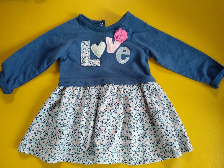 Платье и кофточка костюм на девочку 80 см