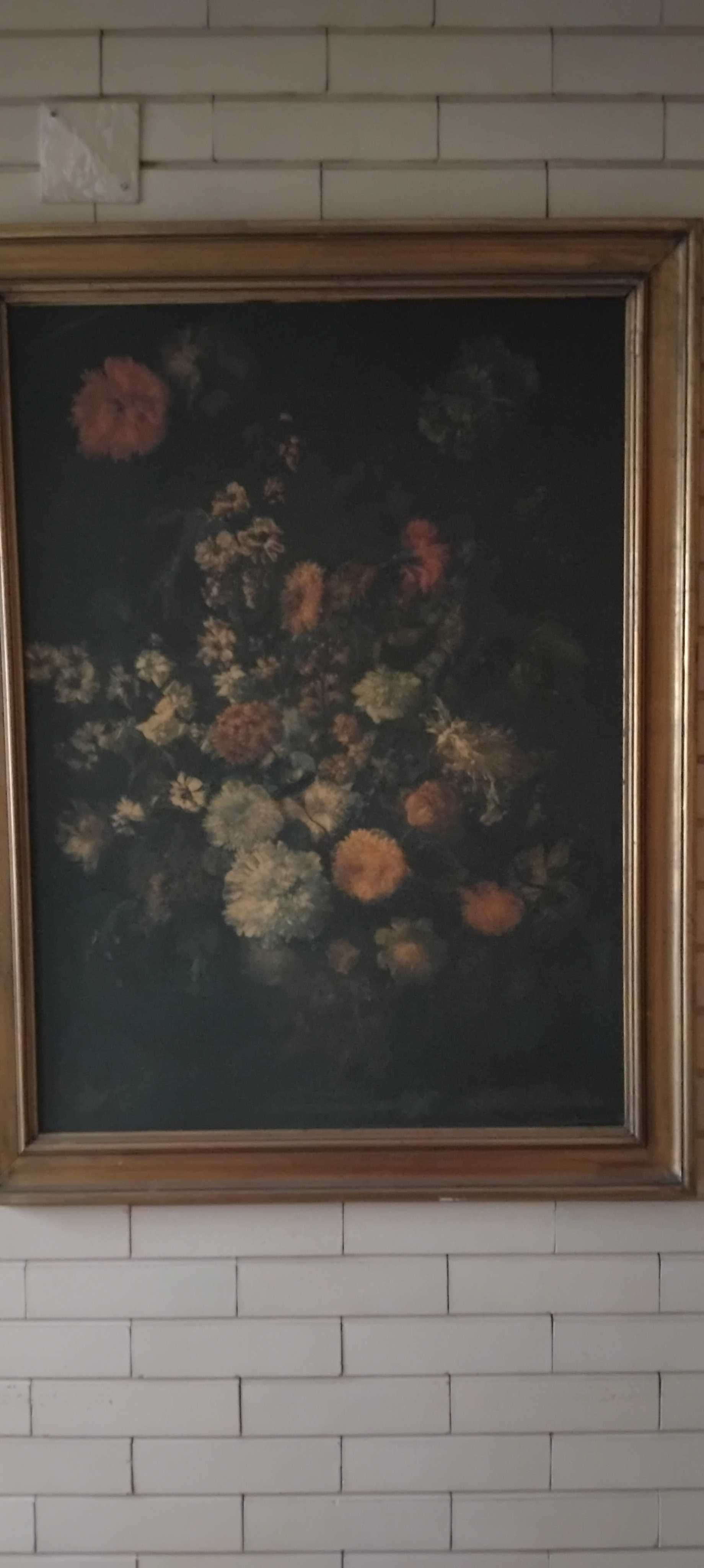 Quadro com motivos florais