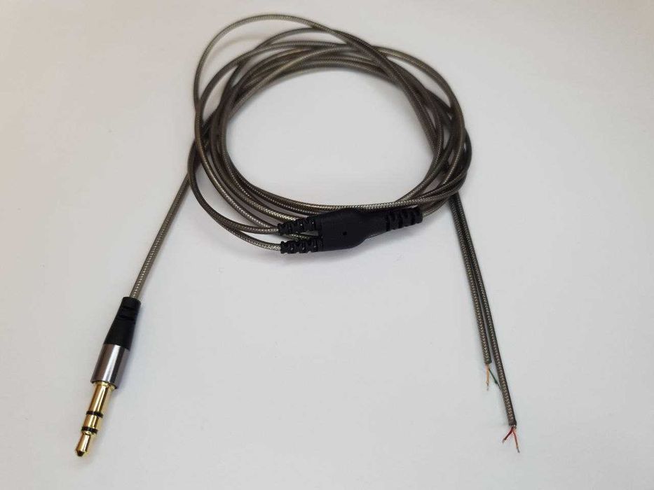 Аудіокабель кабель силікон провід для навушників з мікрофоном Shure