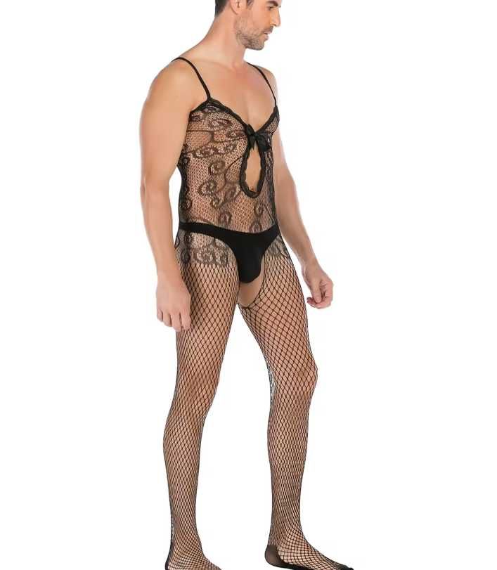 MĘSKA seksowna bielizna komplet sexy strój bodystocking kostium