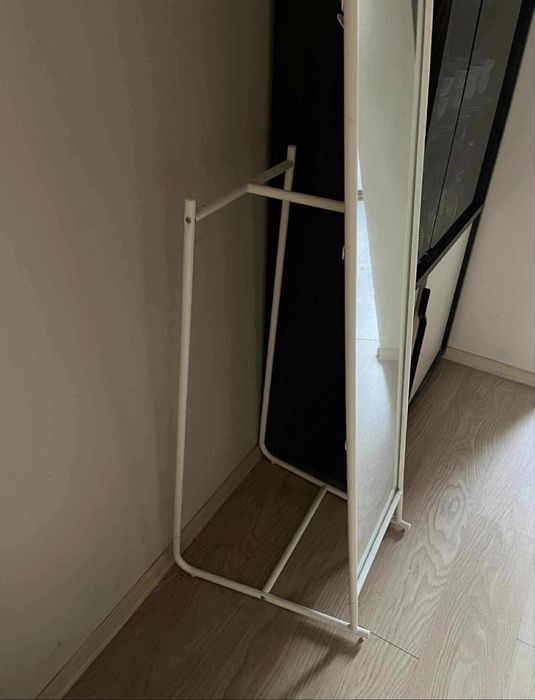 Lustro stojące wieszaki nowe białe
