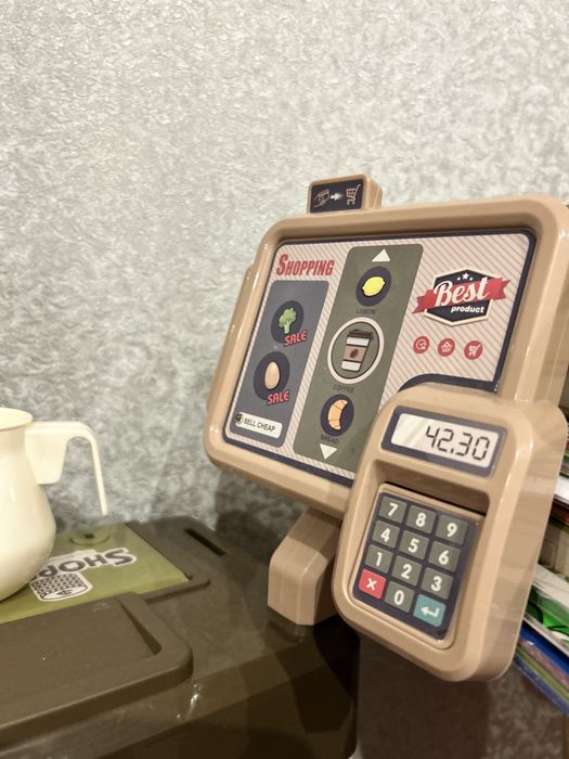 Дитяча каса MARKET supermarket game set  світло/звук/пара
