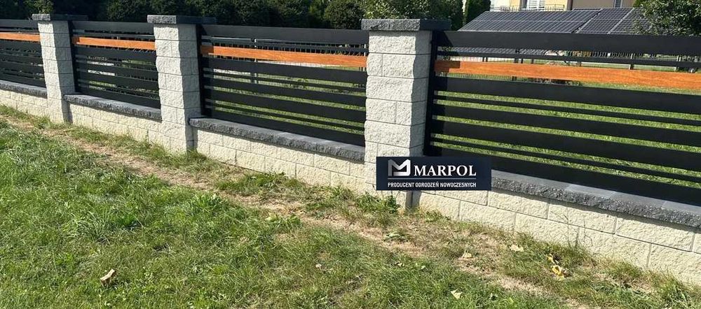 Ogrodzenie nowoczesne,aluminium,stal,brama,furtka,przęsła,balustrada