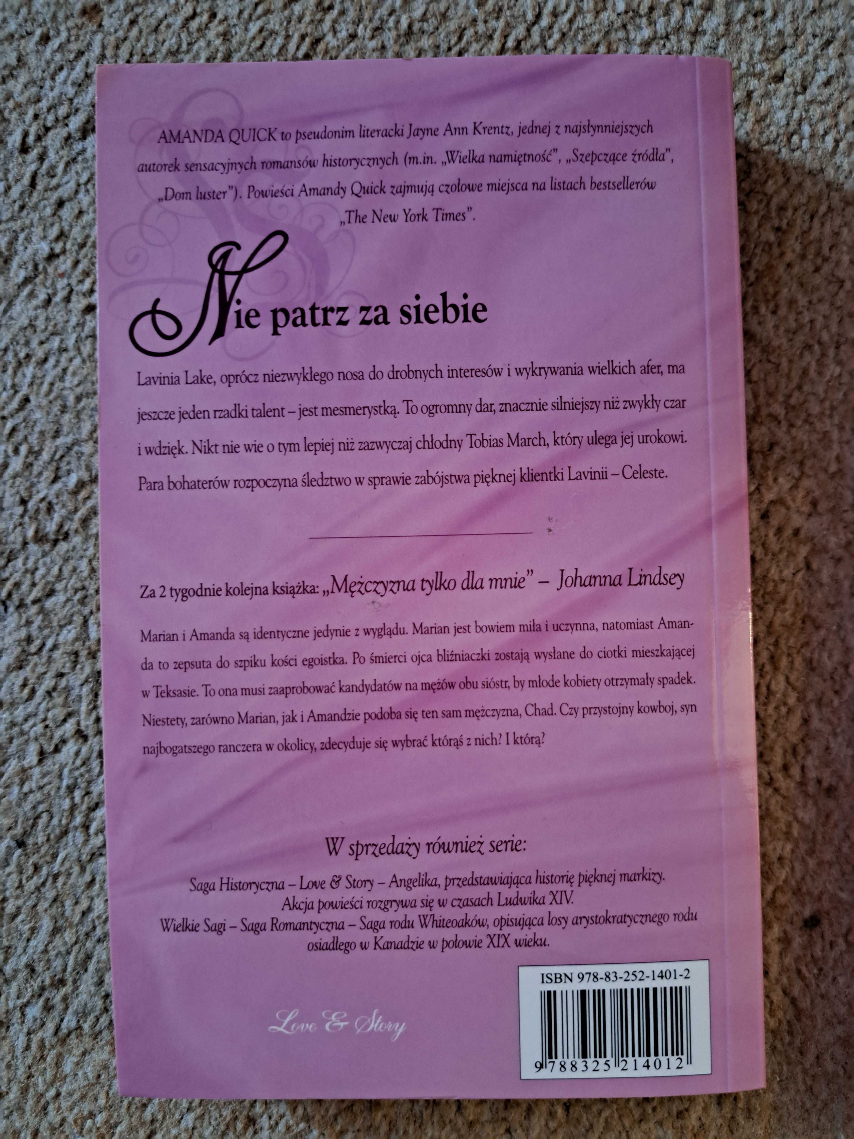 Romans historyczny 2 szt A. Quick Nie patrz za siebie i Rande- vous