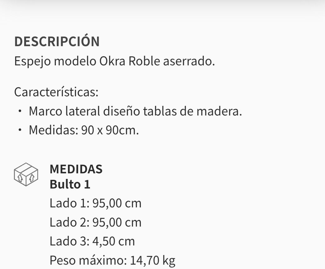 Espelho para Hall interior
