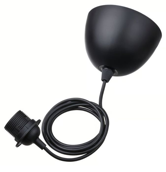 4 Candeeiros Teto Pretos