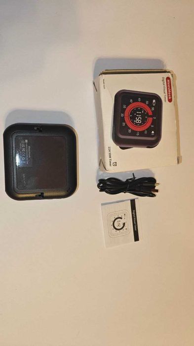 Таймер з поворотним регулятором, LED-дисплеєм і акумулятором