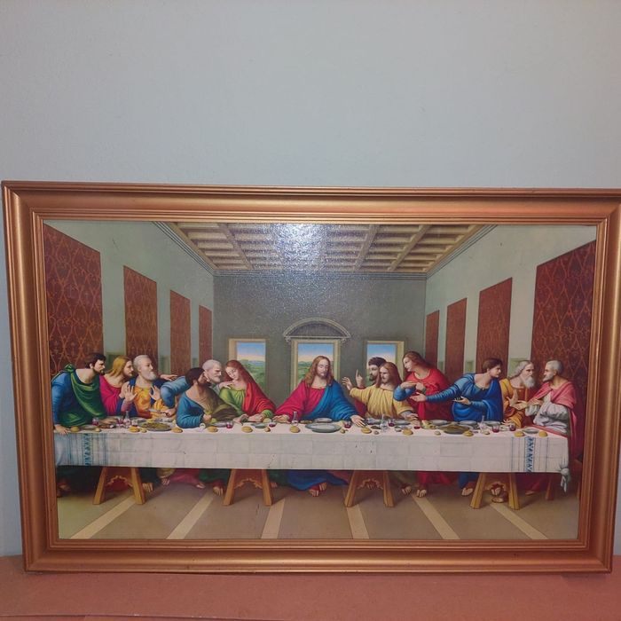 Quadro da última ceia.. Jesus Cristo e apóstolos