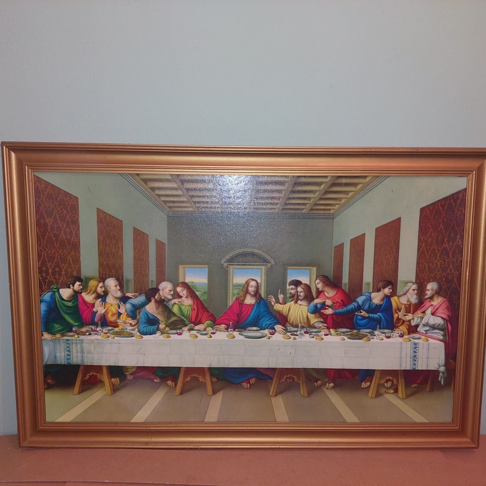 Quadro da última ceia.. Jesus Cristo e apóstolos