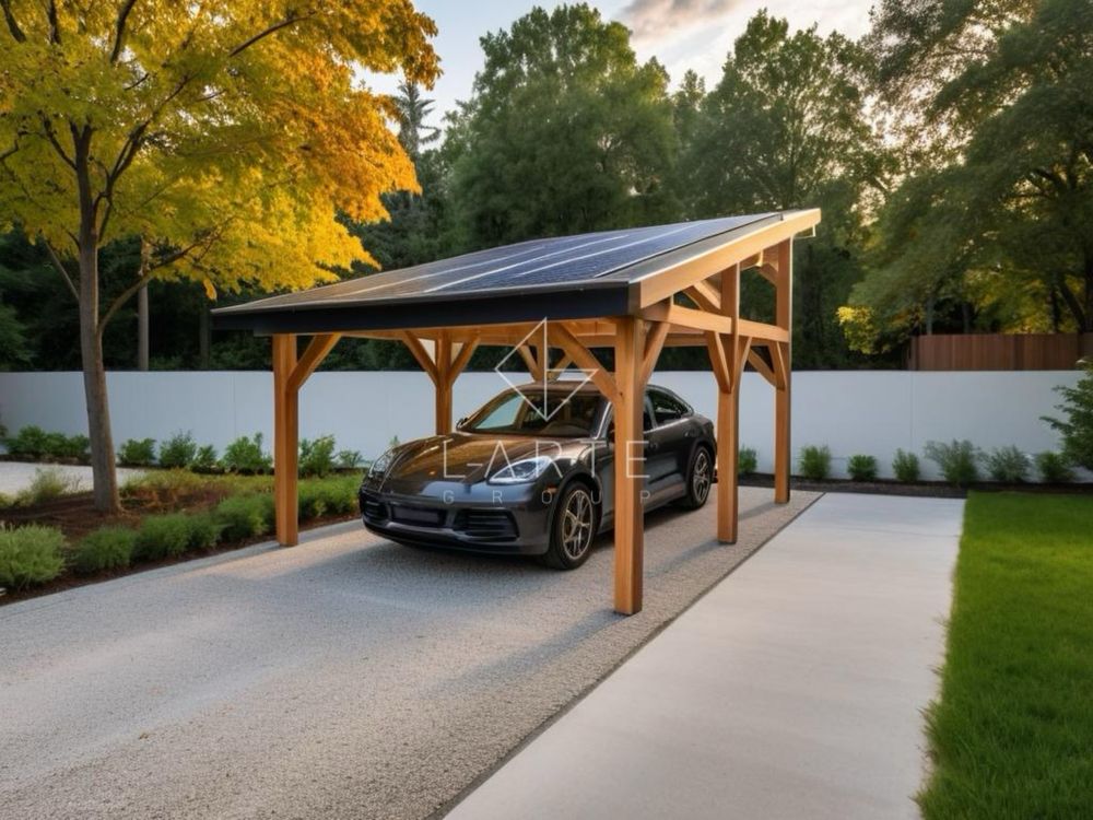 MONTE I Wiata garażowa carport jednostanowiskowa fotowoltaika