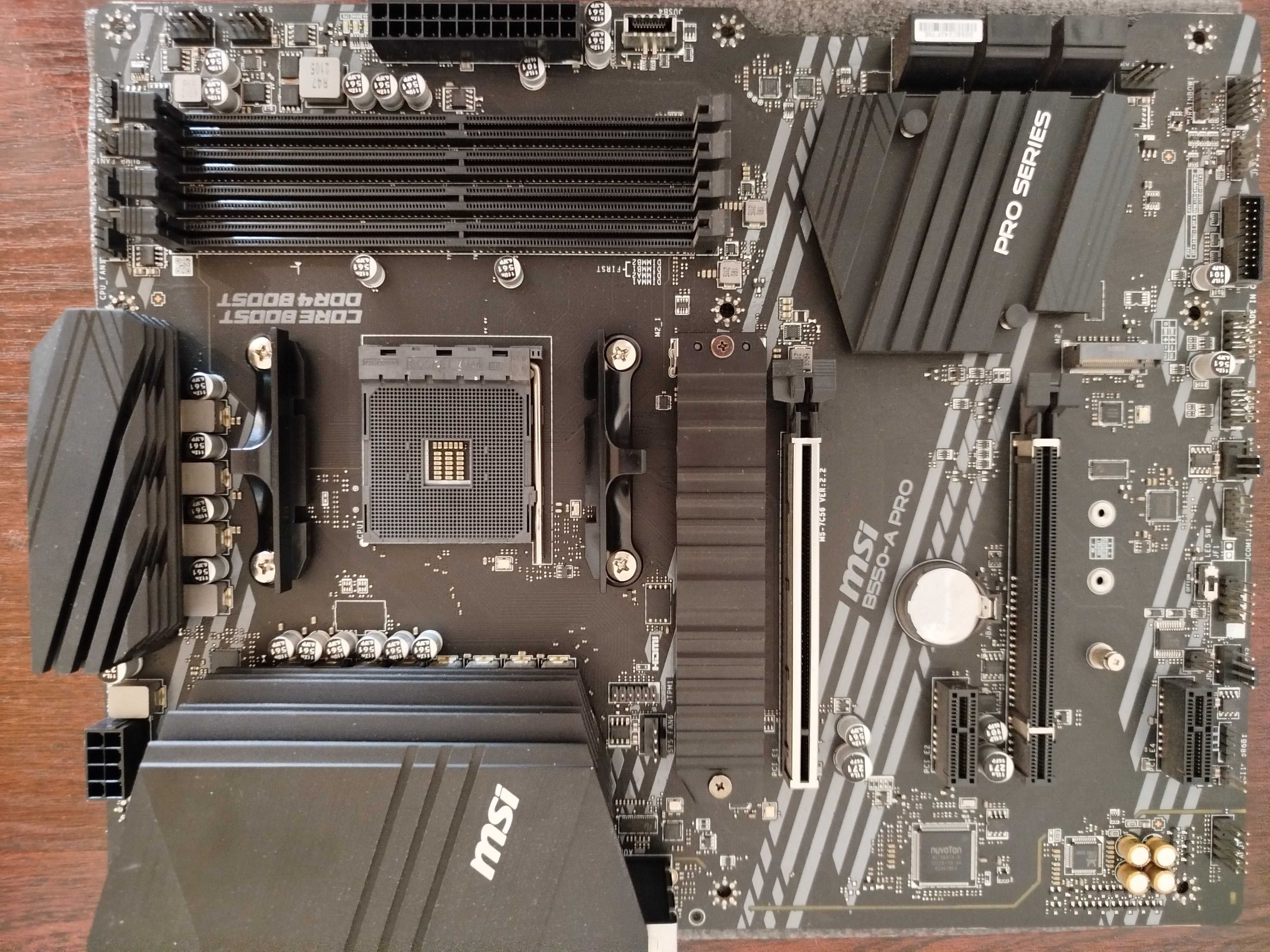 Płyta MSI B550 + Ryzen 7 5700x + 2xRAM 3600 2x8GB