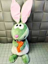 Zielony pluszowy królik maskotka dla dziecka nowy