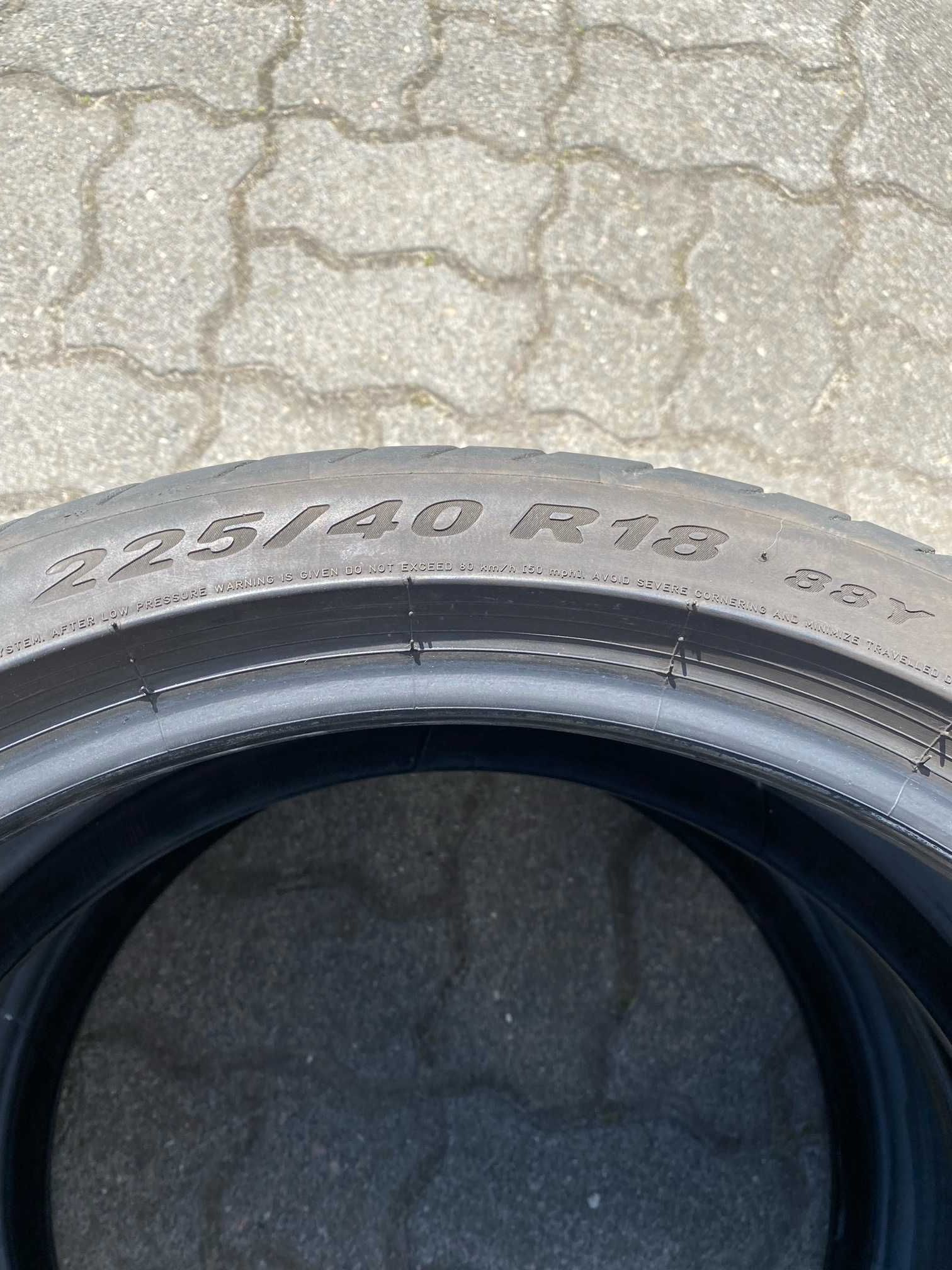 2x Opony Lato 225/40/18 Pirelli PZERO RUN FLAT RSC homologacja BMW