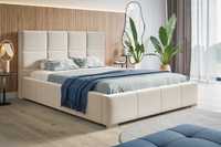 Łóżko dwuosobowe w wielu rozmiarach do sypialni tapicerowane Latis