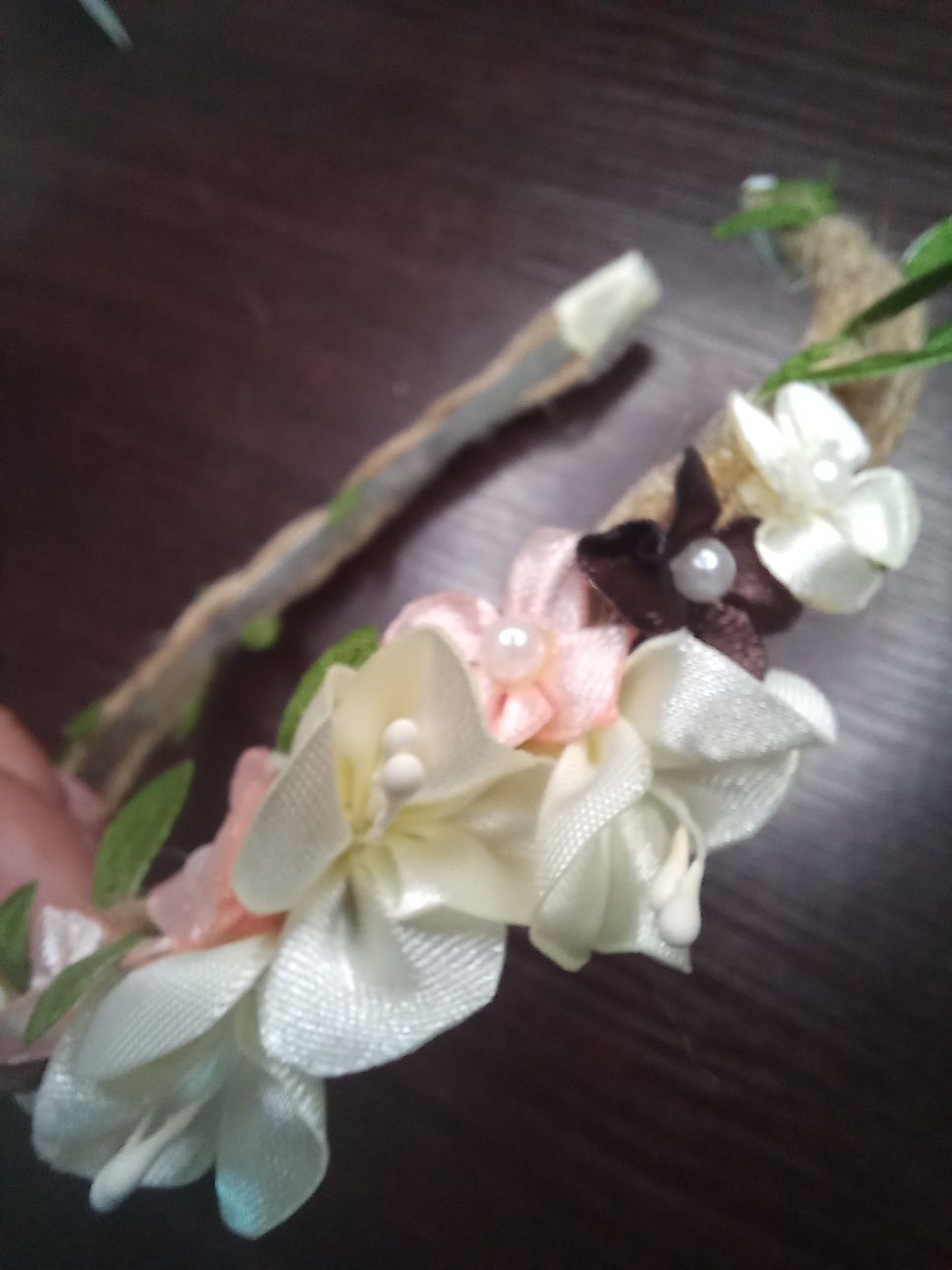 Opaska do włosów kanzashi