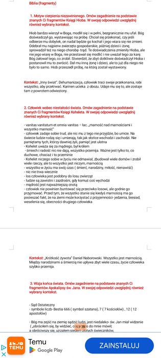 Opracowanie pytania jawne 2026 matura