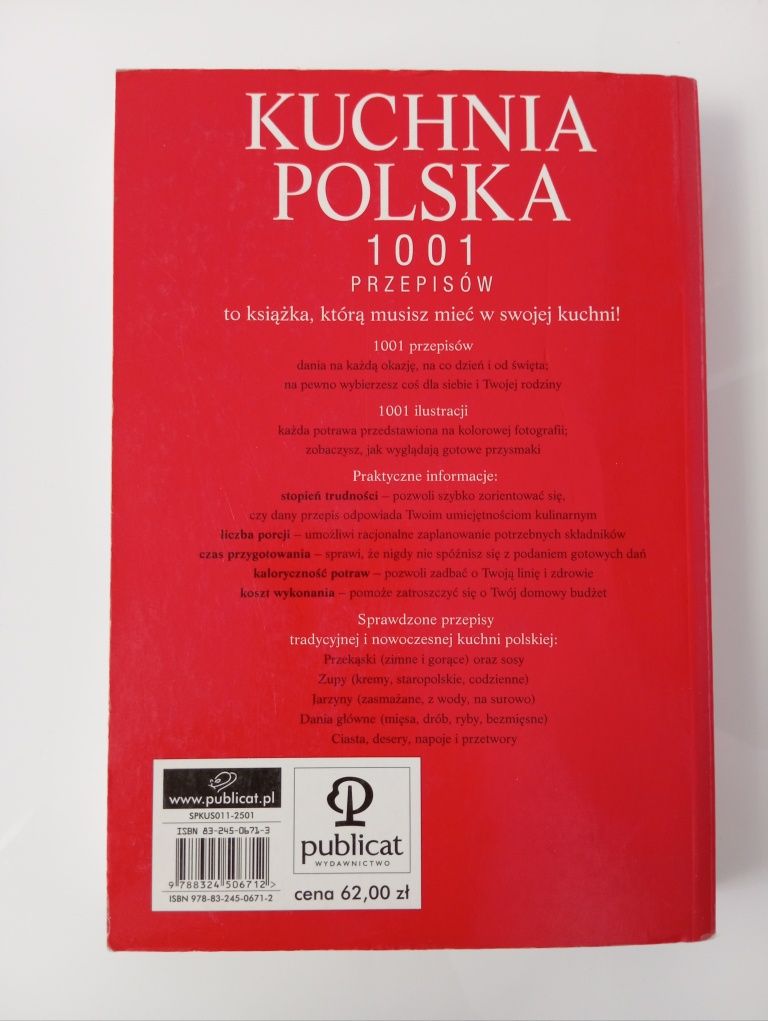 KUCHNIA POLSKA - książka kucharska