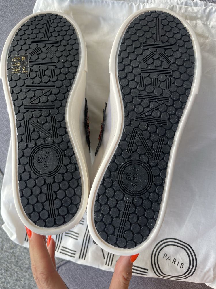 KENZO Oryginał r.38 sneakers trampki na koturnie buty platforma Rzepy