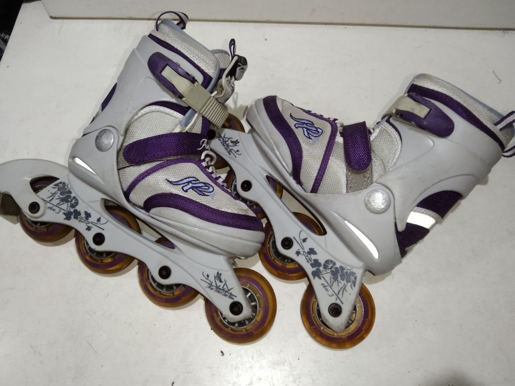 Rolki K2 Junior dziewczynka  rozmiar 32/37 regulacja