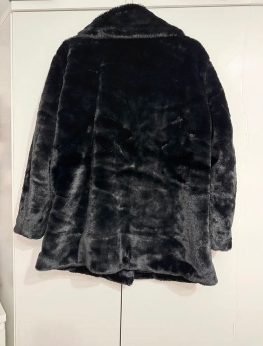 H&M Czarne futro 40 42 nowe