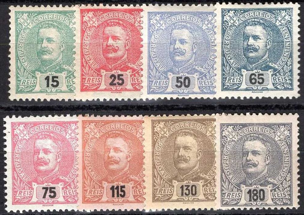 Selos Portugal 1898- D. Carlos série completa NOVO c/ charneira
