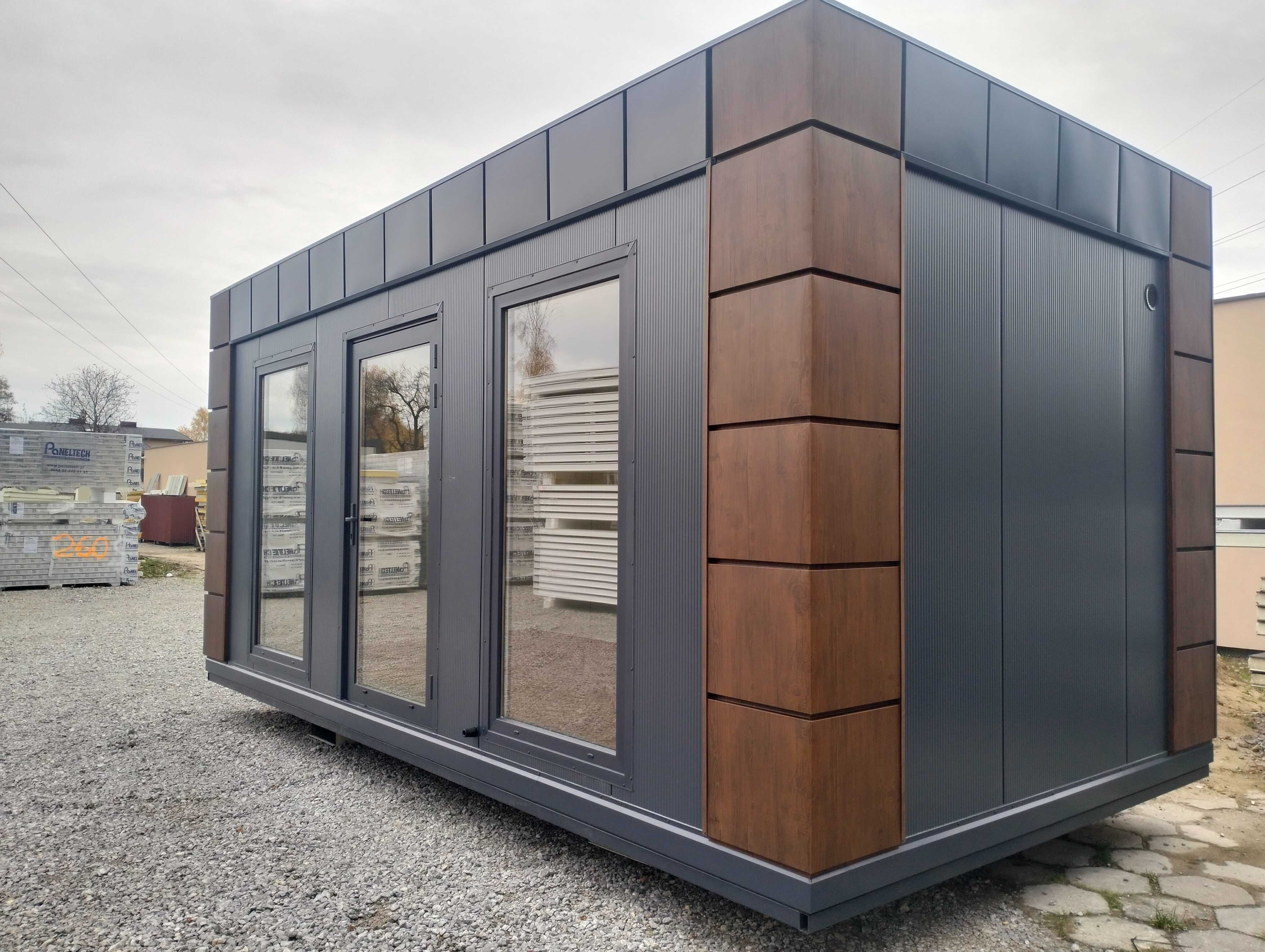 Pawilon 800x300 kontener handlowy, salon kosmetyczny, Kontener biurowy
