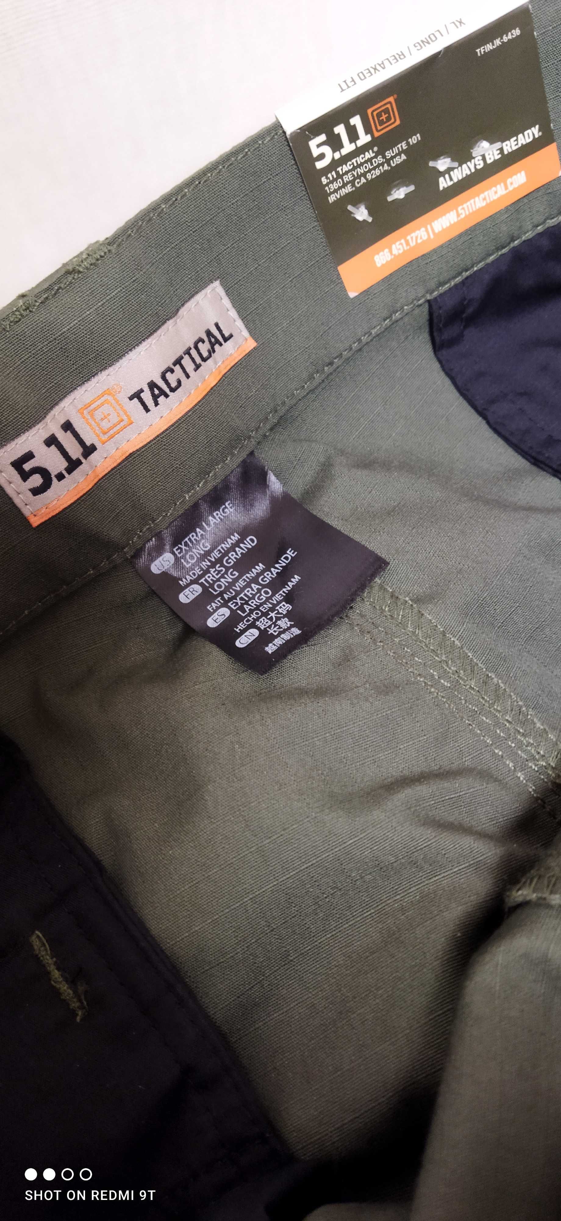 Чоловічі тактичні штани 5.11 з наколінниками  XL. L