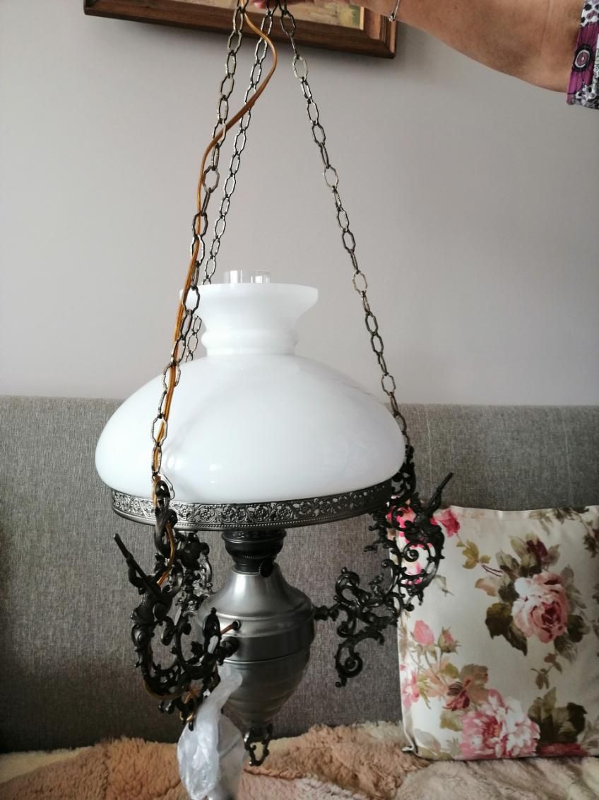 Stylowa lampa wisząca okazała, zadbana
