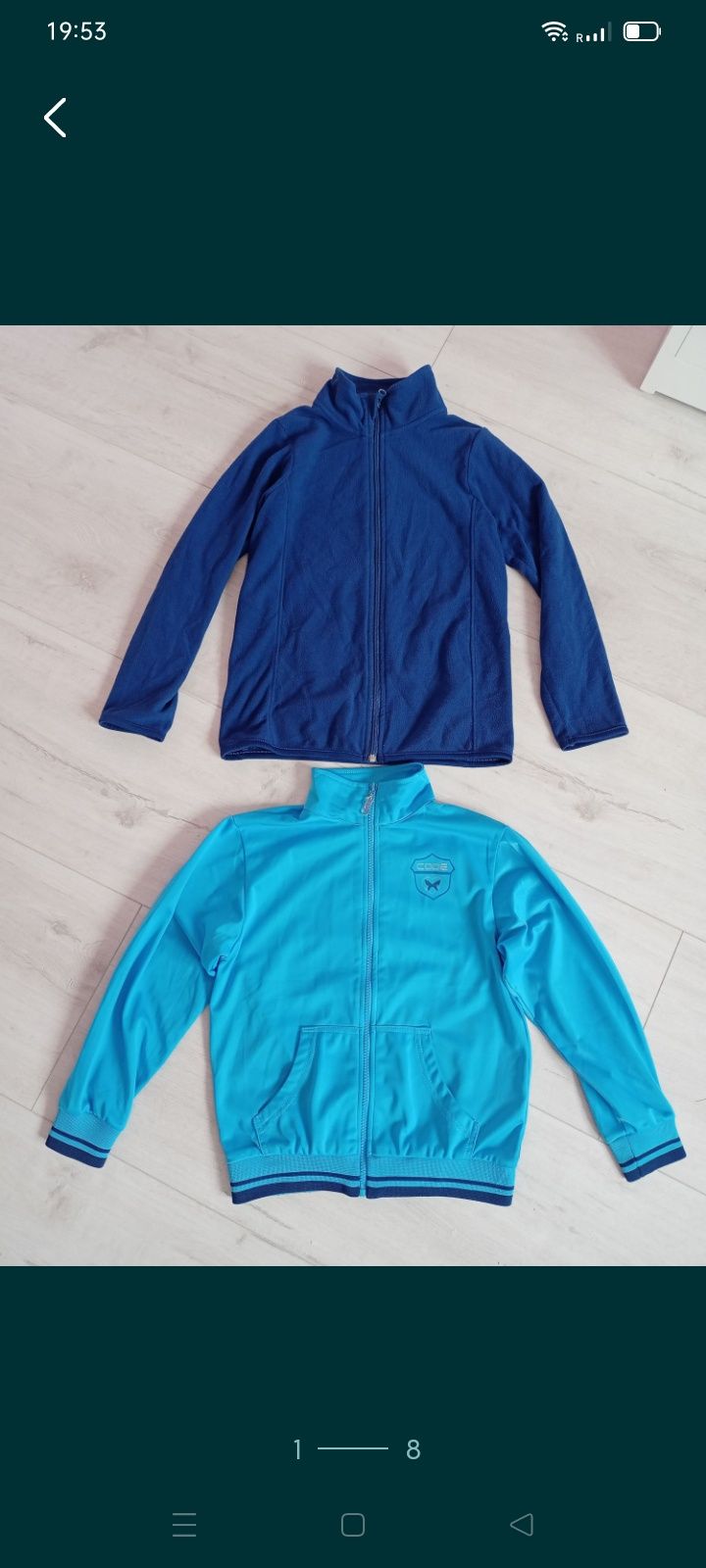 Polar 134 140 bluza rozpinana dziewczęca granatowa Infinity Softshell