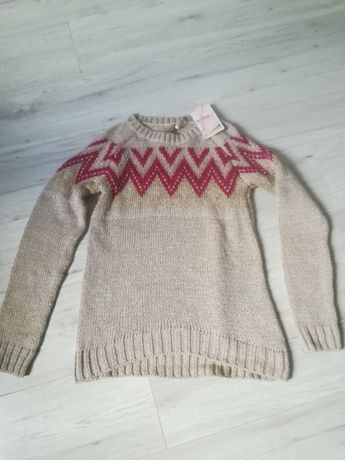 Piękny ciepły sweter sweter Bershka rozmiar 36 jesień zima