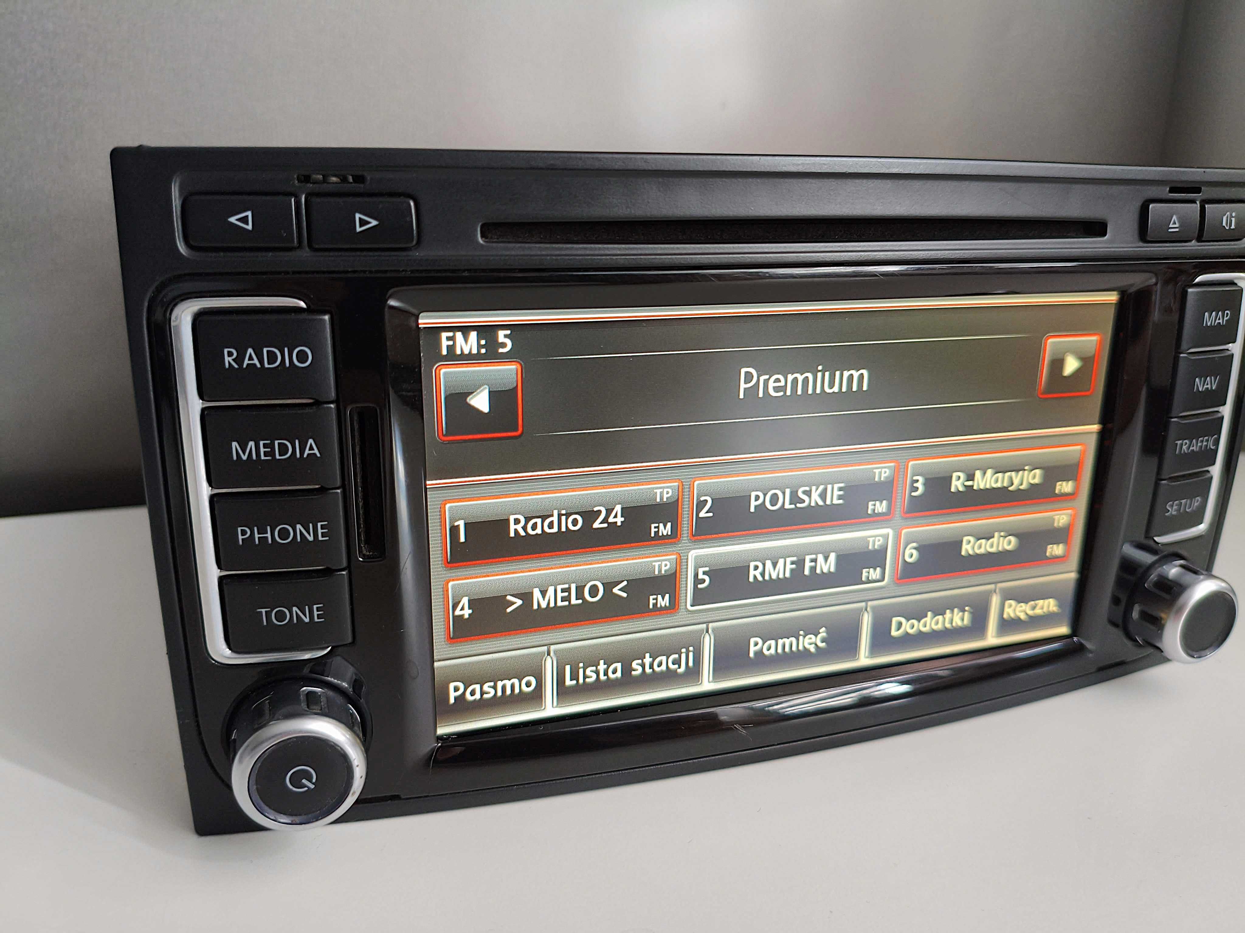 Radio VW RNS510 Touareg T5 Multivan KOD