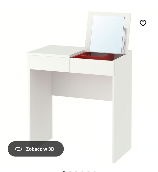 Toaletka biała brimnes