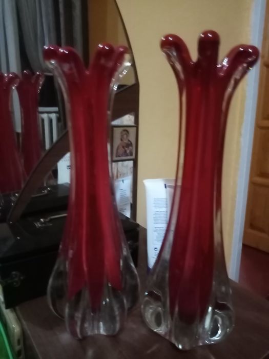 Вазы для декора. Чешский хрусталь. Josef Hospodka