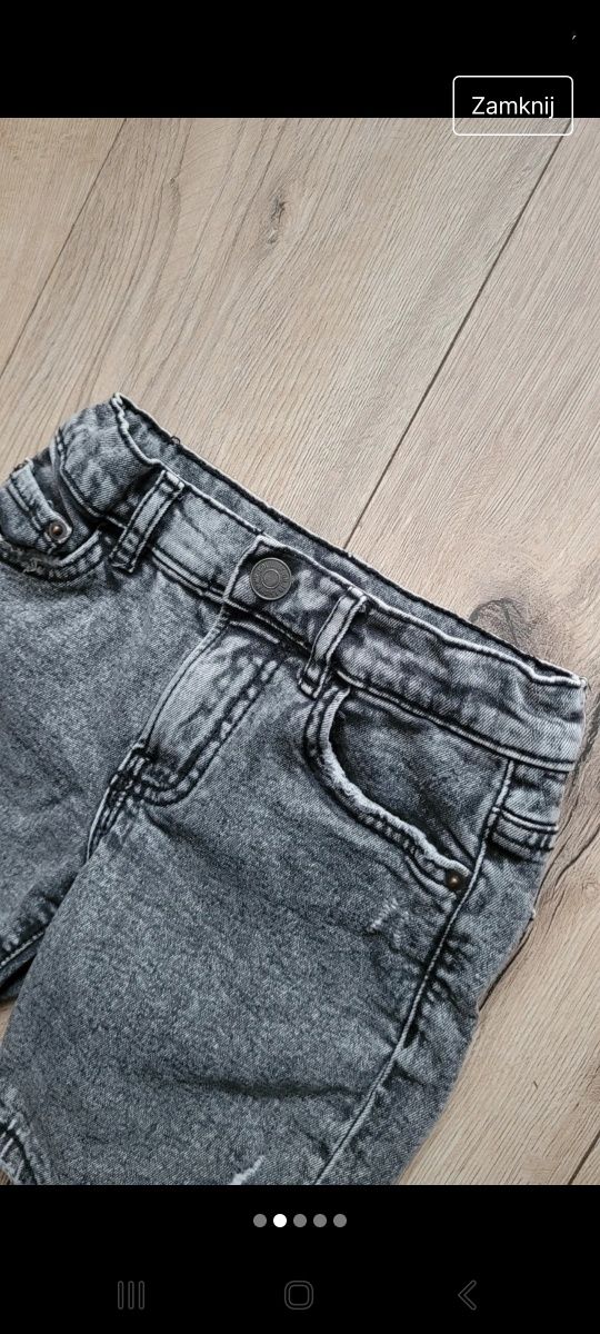 Szorty jeansowe chłopięce Zara 116