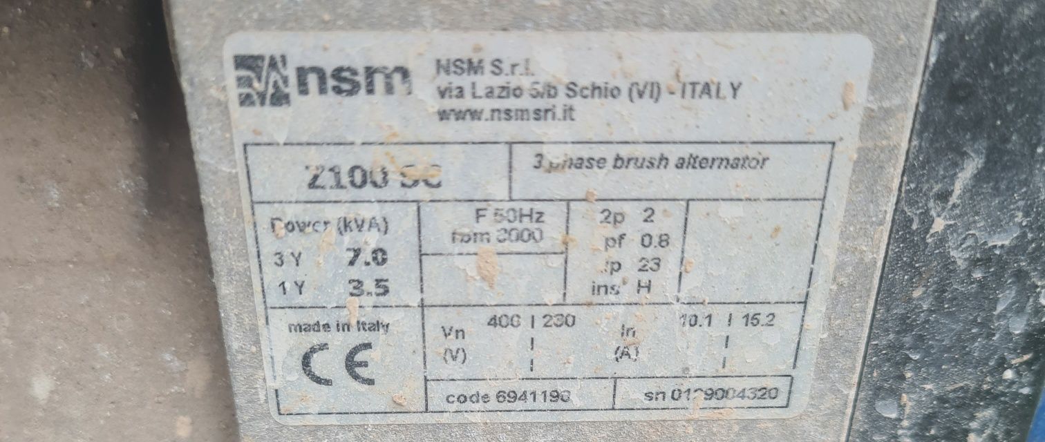 Agregat trójfazowy 2019r wacker neuson gv7003