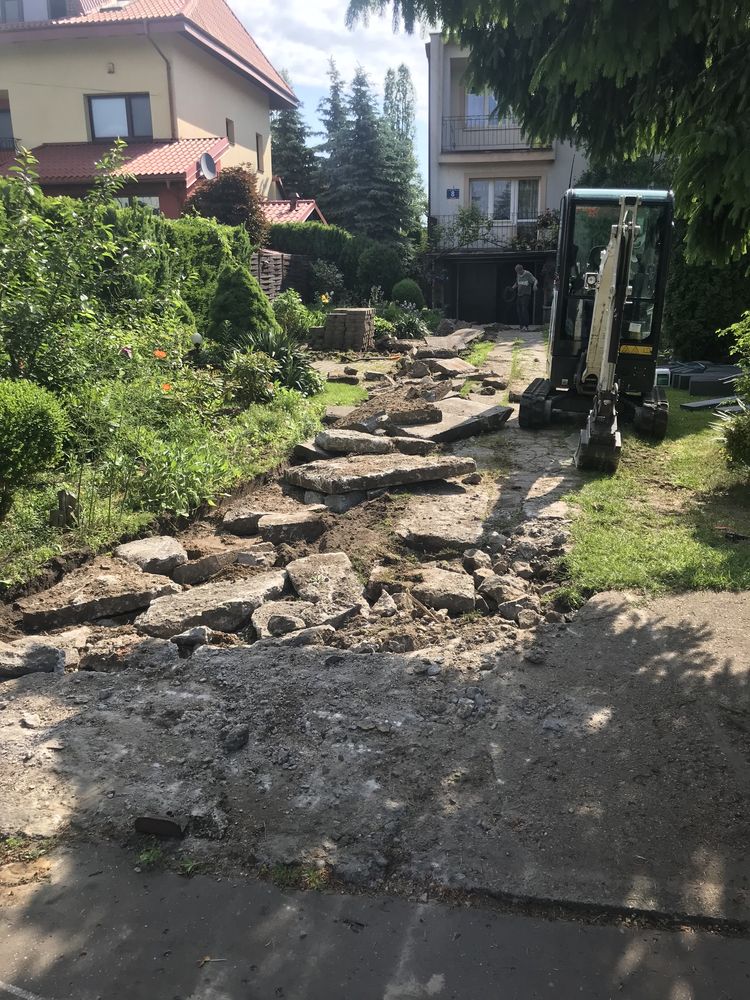 Brukarstwo Układanie kostki brukowej Taras z kostka brukowa