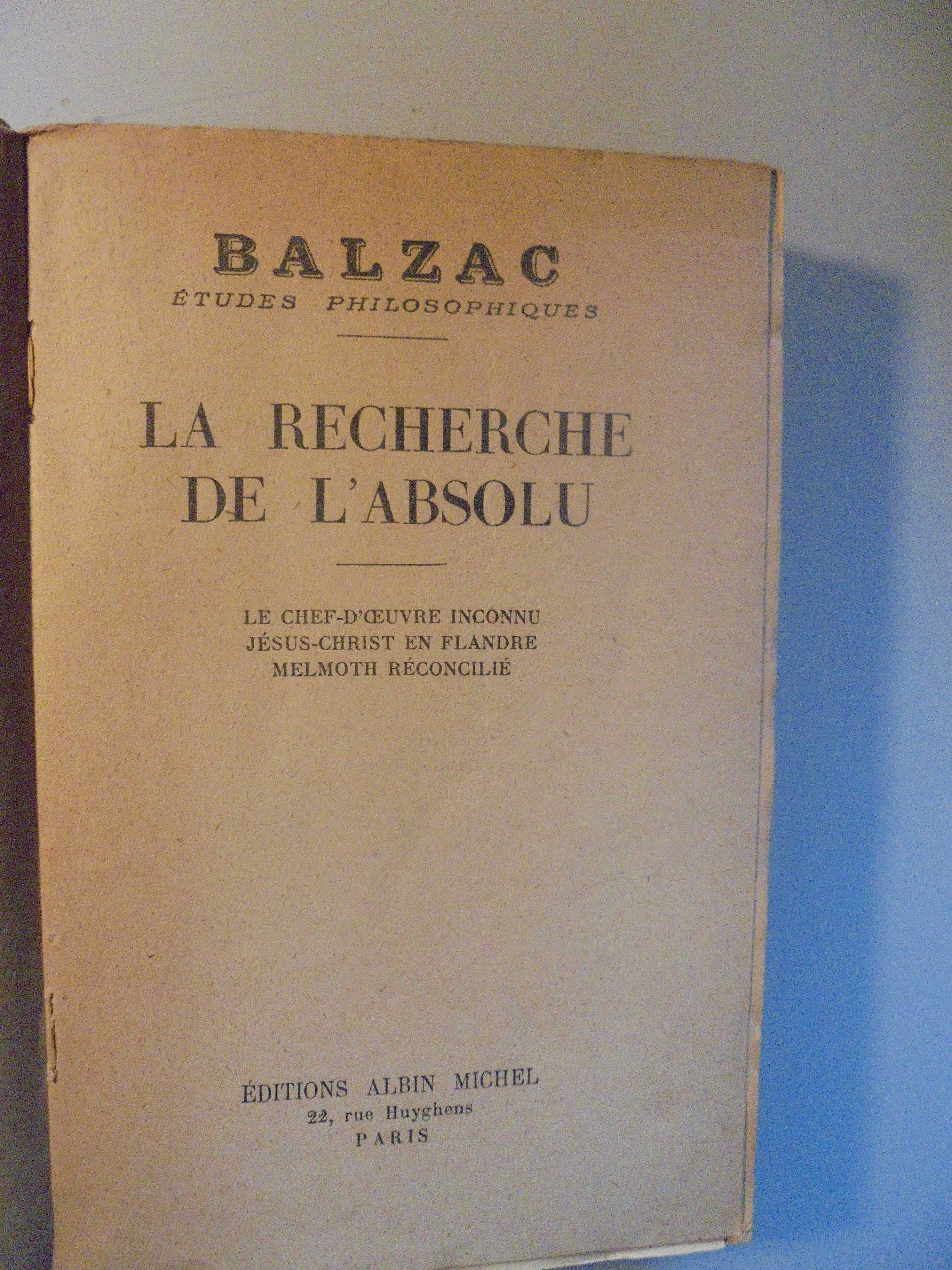 Balzac;Études Philosofiques