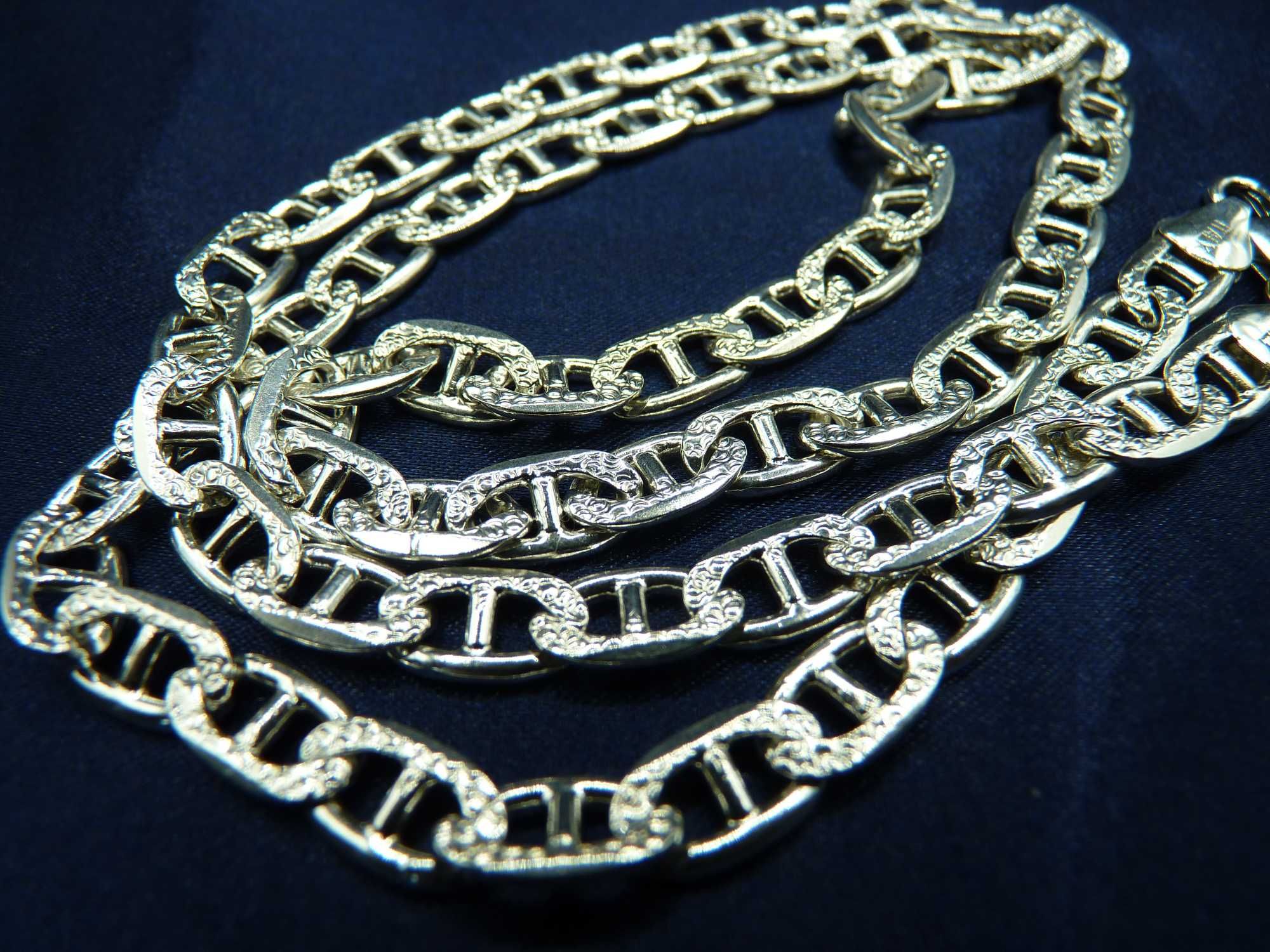 Srebrny łańcuszek Gucci 41,89gr.pr.925