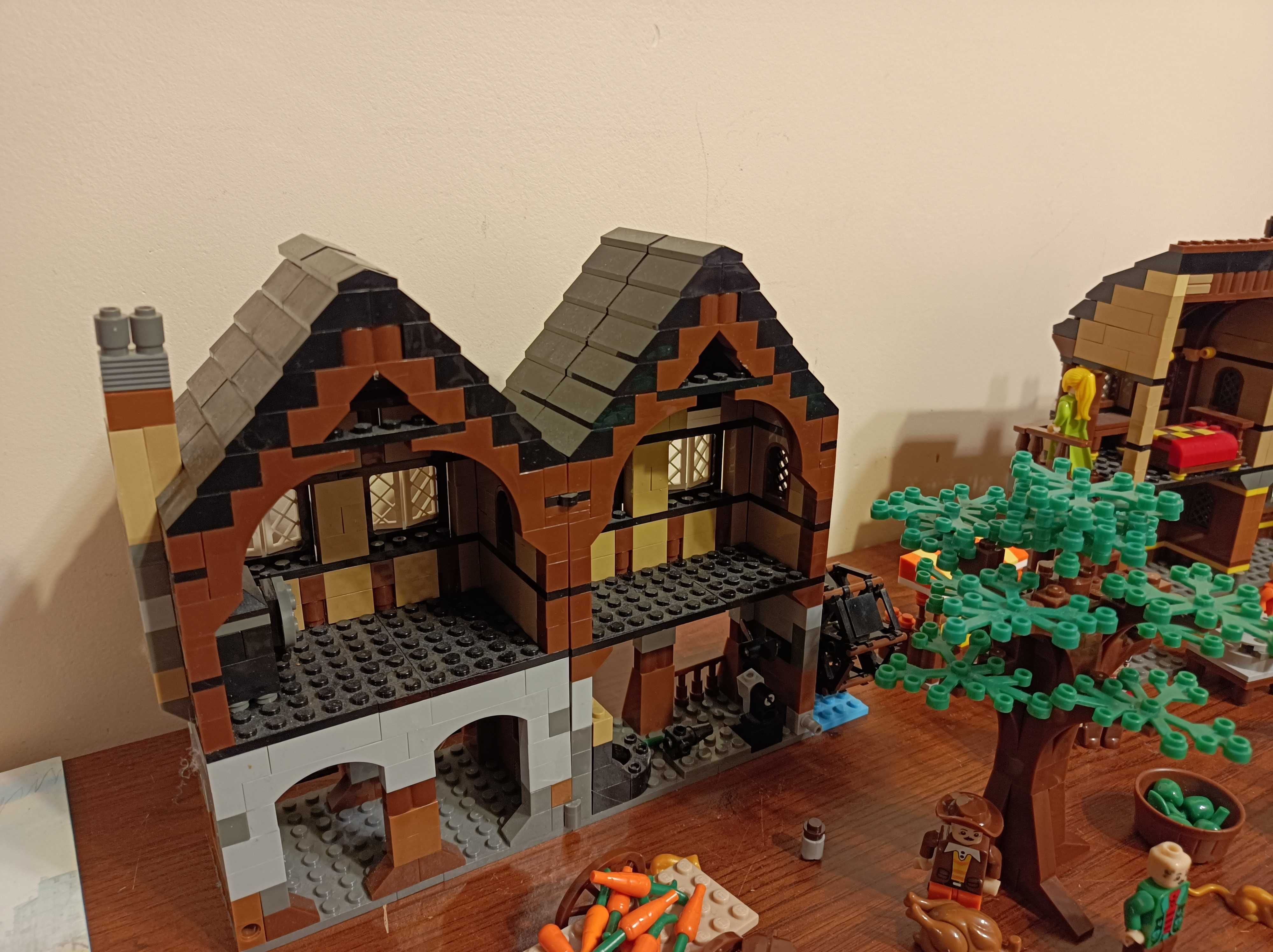 Zestaw klocki średniowieczny rynek podobne do Lego 10193