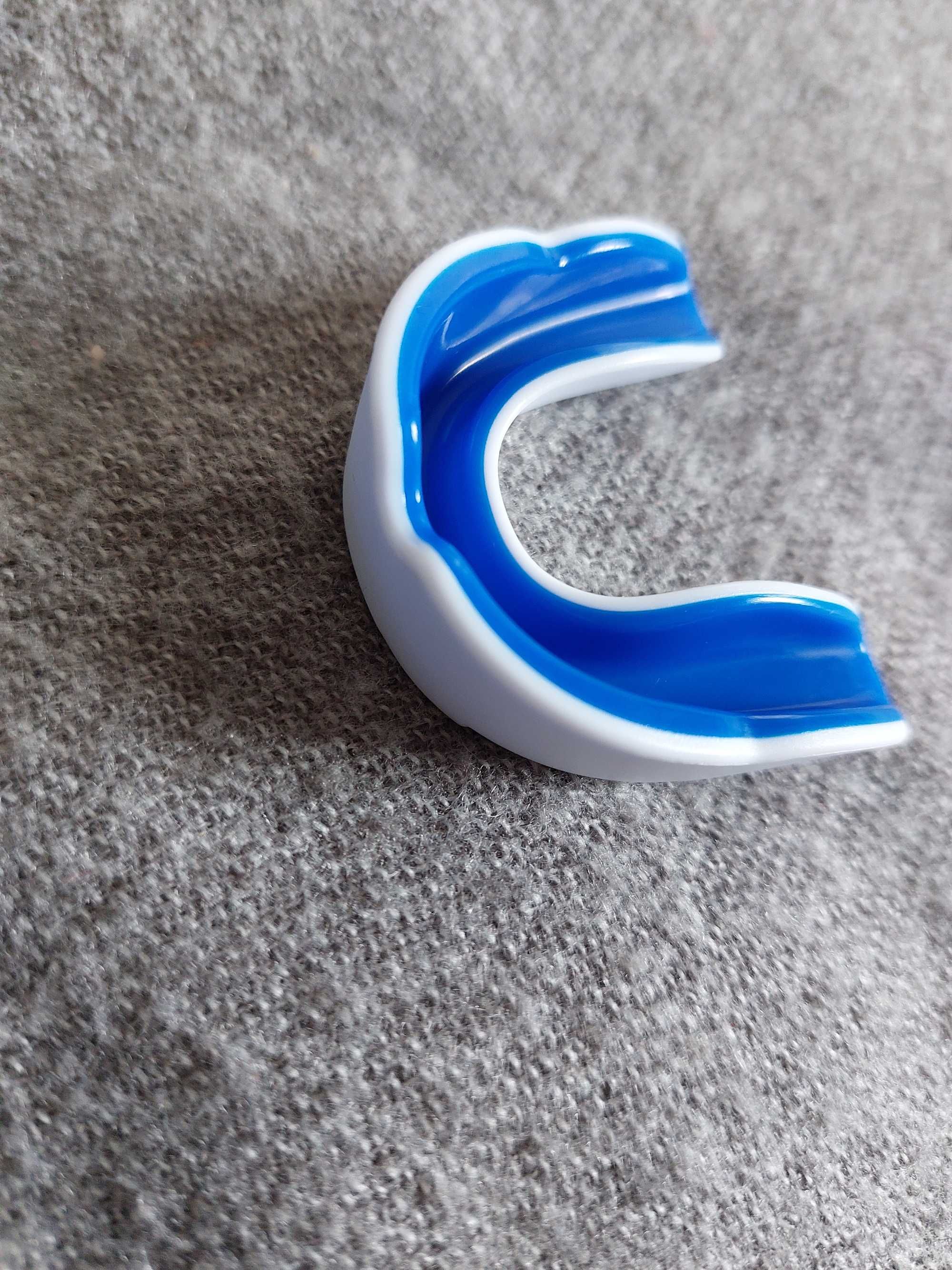 Капа для боксу кик боксингу тайского бокса тейквандо 3D Gel Aria Blue